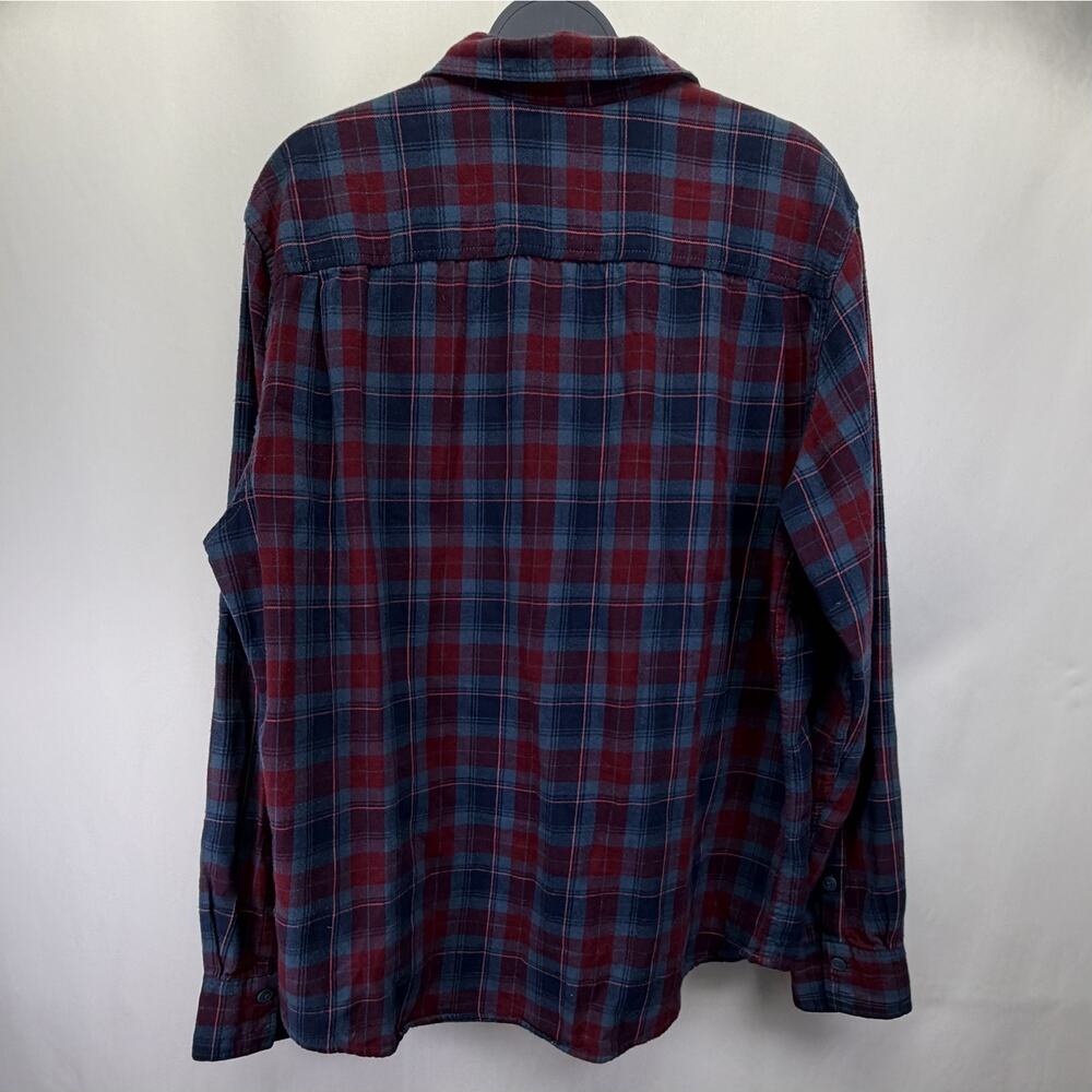 Arizona Men's Multicolor Red Check Plaid Western Casual Button Shirt XL - Picture 2 of 3